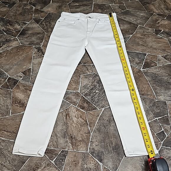NWT Rag & Bone High Rise Skinny Jeans  Sz 26 in White - Picture 5 of 13